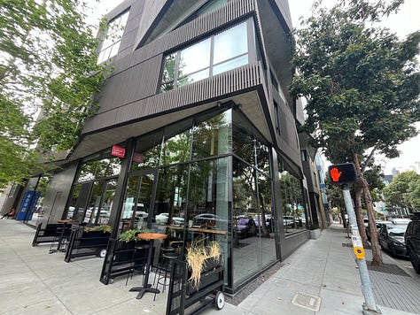 Photos showing some of Strategic Realty Trust's properties in the Hayes Valley neighborhood of San Francisco.