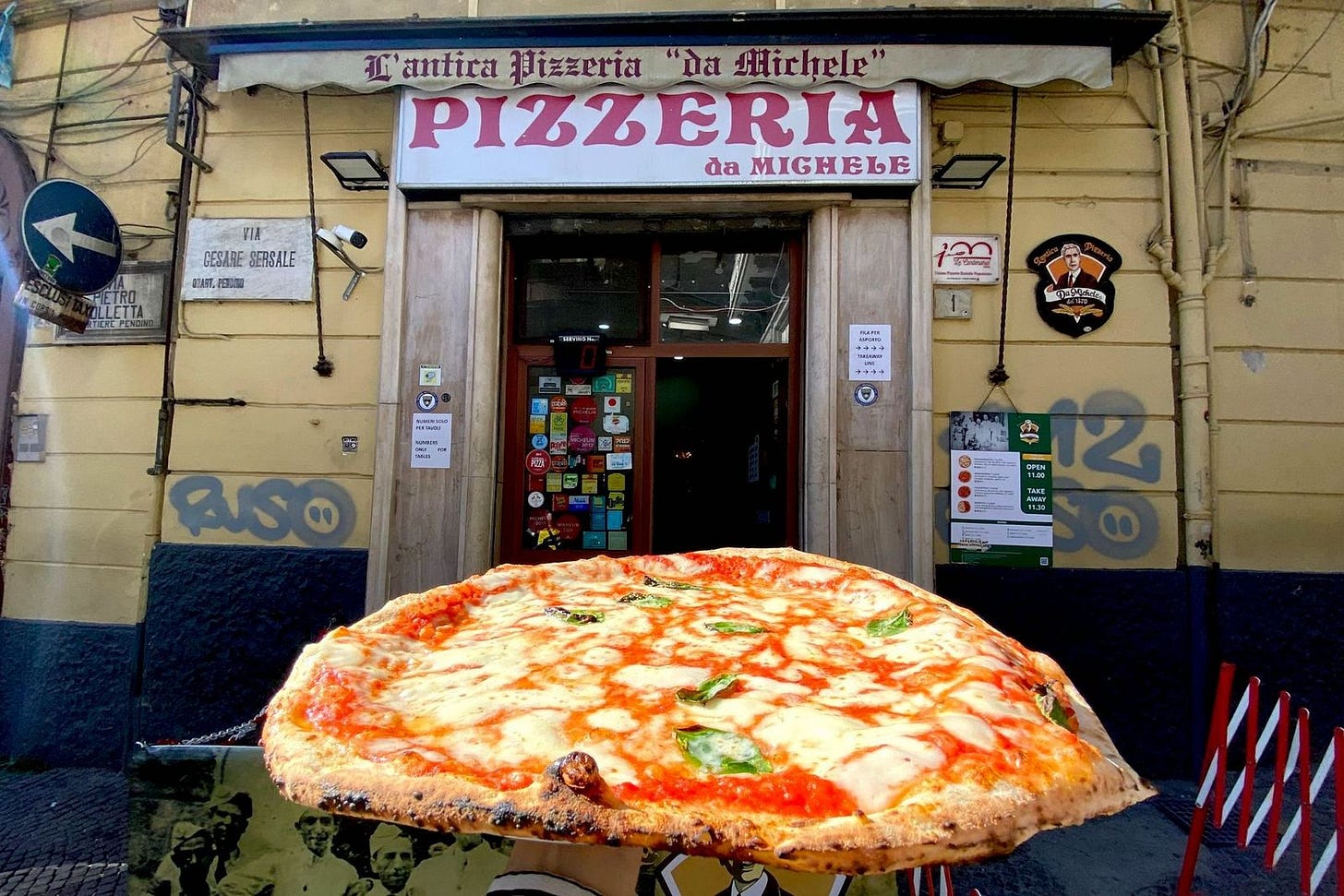 pizza from Lantica Pizzeria da Michele