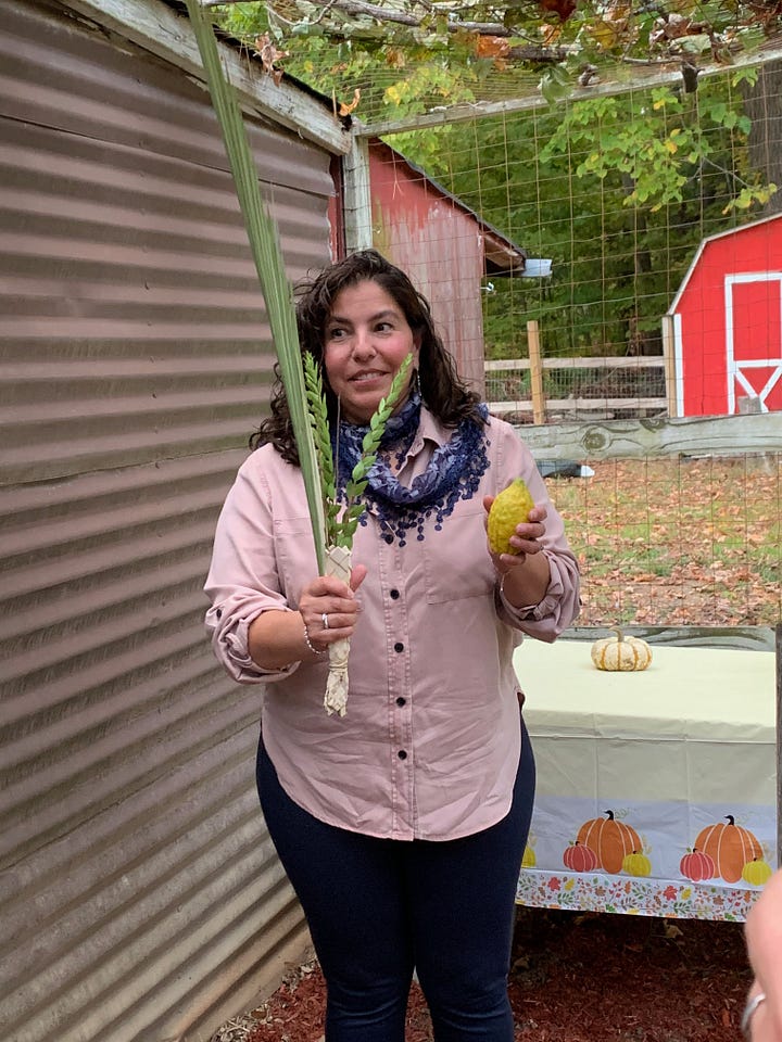 Images of people in sukkot