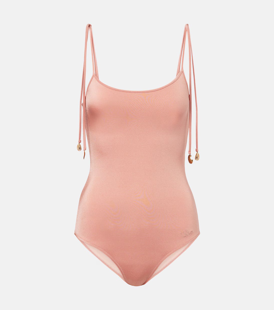 Chloé one-piece swimsuit in shiny stretch jersey