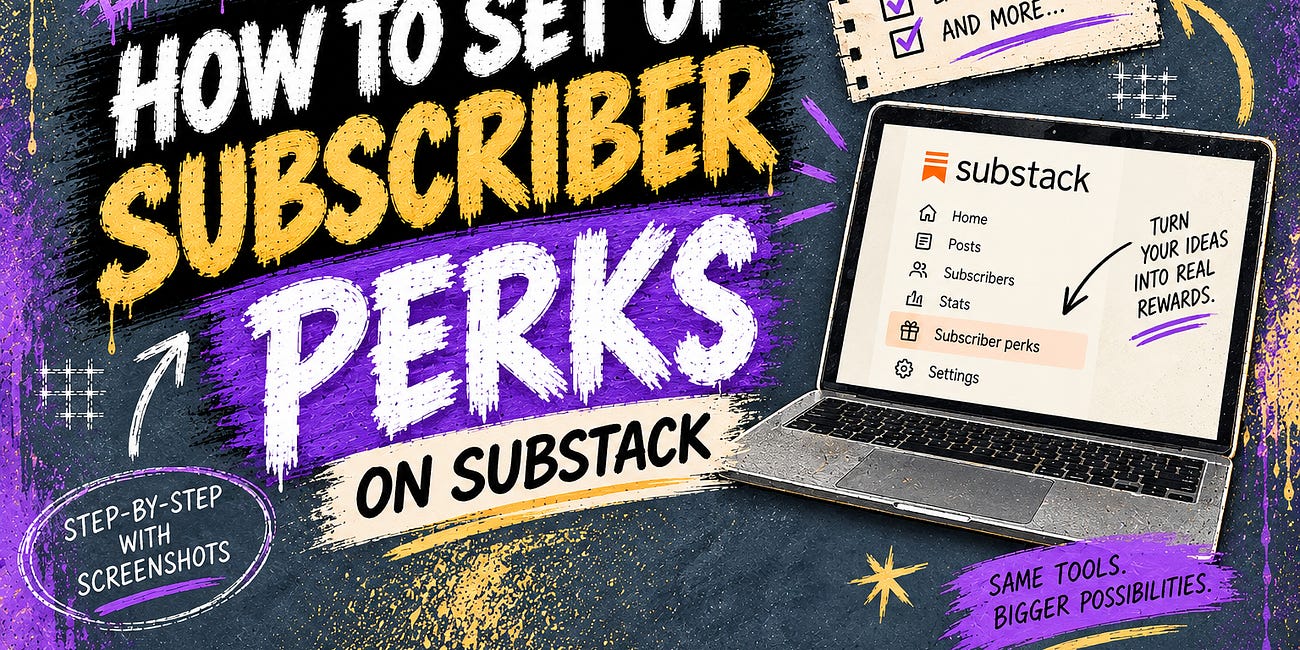 How To Set Up Subscriber Perks On Substack