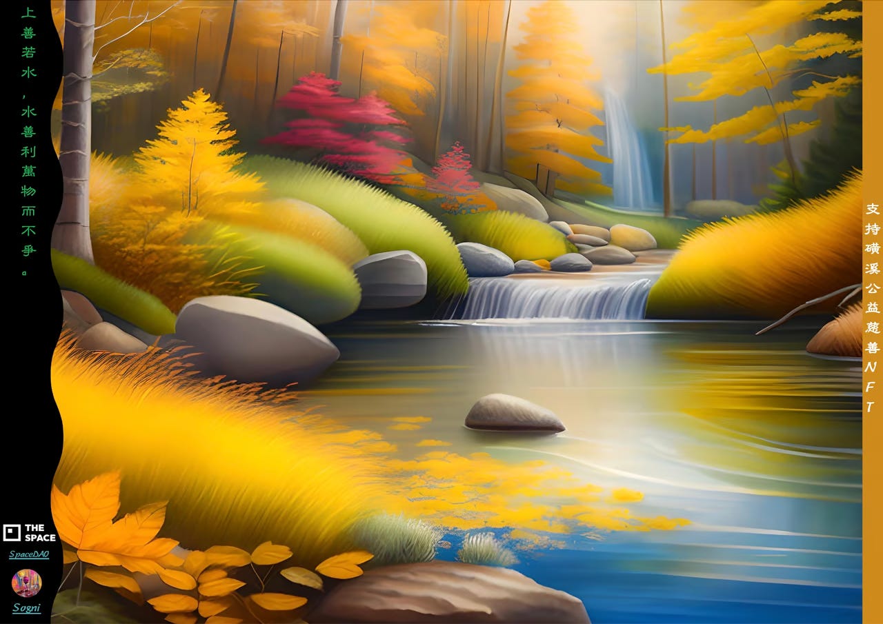 SpaceDAO 支持磺溪公益慈善 NFT 海報圖 SpaceDAO 支持磺溪公益慈善 NFT 海報圖