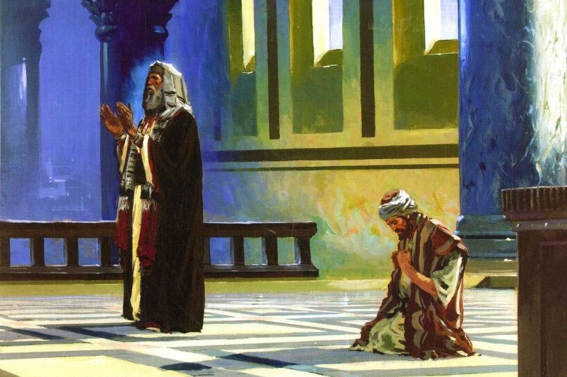La parábola del fariseo y del publicano - Lucas 18:9-14