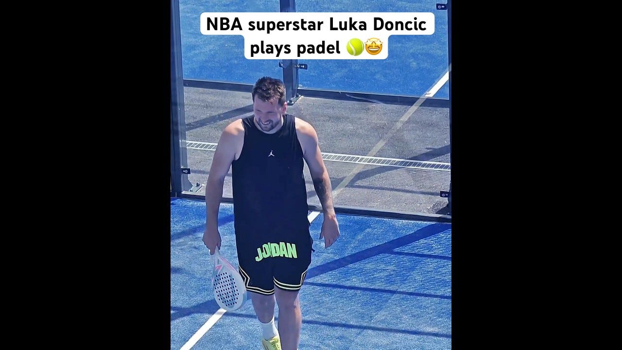 NBA-superstar Luka Doncic playing padel 🎾🤩 - YouTube