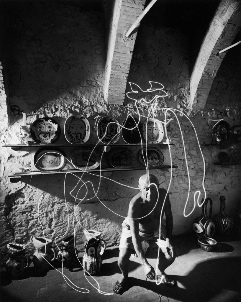 Picasso Light Drawing 1949 Picasso Light Drawing 1949