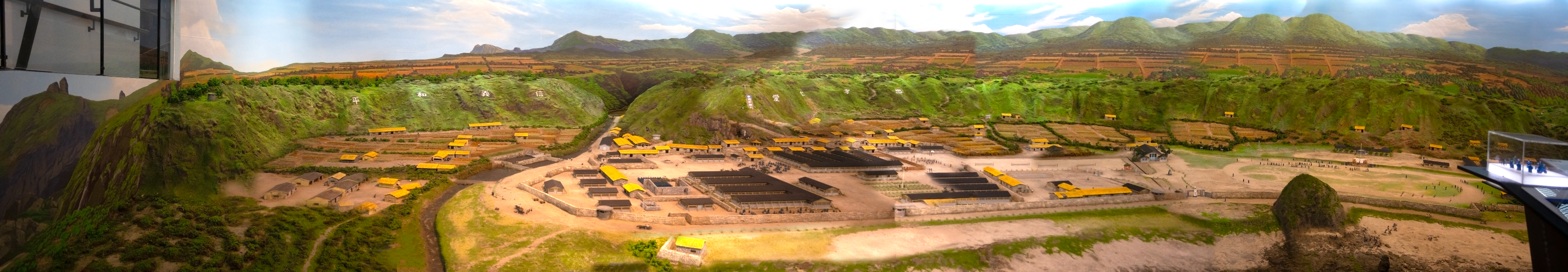 A massive scale model of the New Life Correction Center on Taiwan's Green Island shows the prison at the height of operations A massive scale model of the New Life Correction Center on Taiwan's Green Island shows the prison at the height of operations