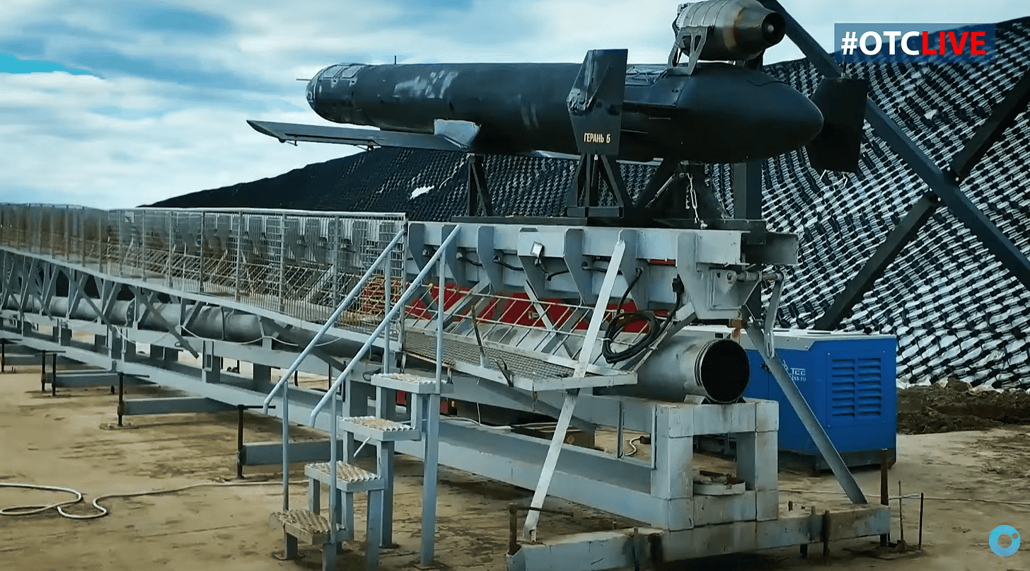 The Russian Geran-5 jet-powered attack drone. May 9, 2026. Source: OTS LIVE The Russian Geran-5 jet-powered attack drone. May 9, 2026. Source: OTS LIVE