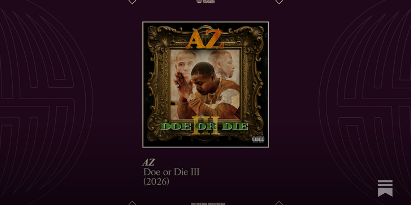 Album Review: Doe or Die III by AZ
