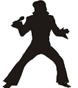 A small silhouette of Elvis dress for his Hawaiian concert A small silhouette of Elvis dress for his Hawaiian concert