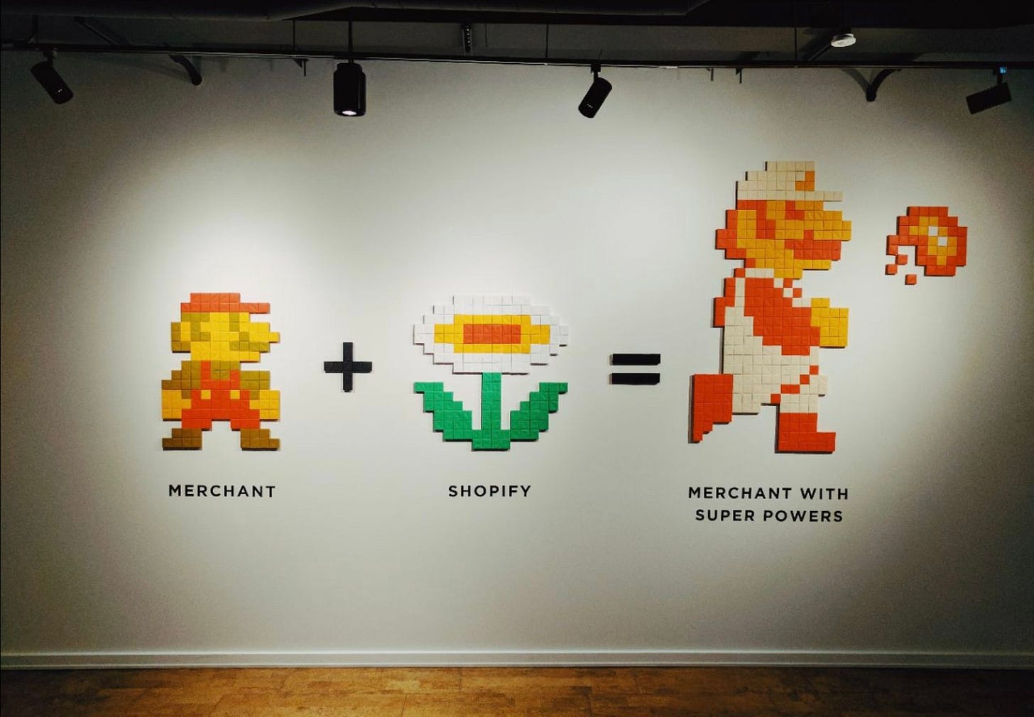 May be an image of indoor and text that says "素+金上 MERCHANT SHOPIFY MERCHANT WITH SUPER POWERS"