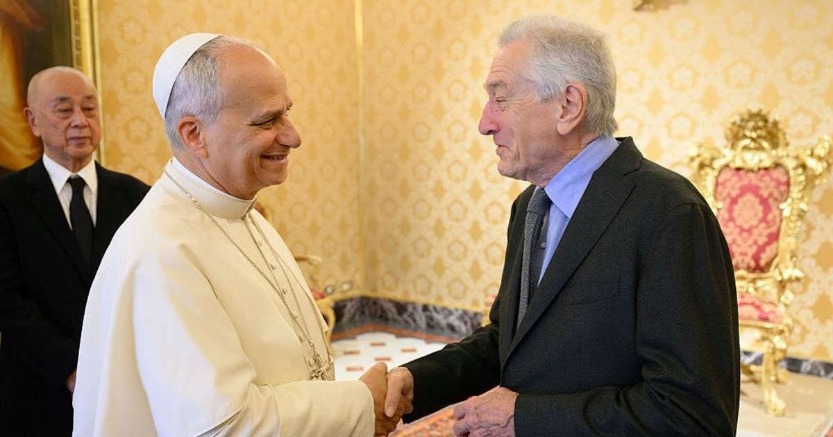 Robert De Niro's meeting with Pope Leo has Internet saying all they 'talked about was Trump' Robert De Niro's meeting with Pope Leo has Internet saying all they 'talked about was Trump'