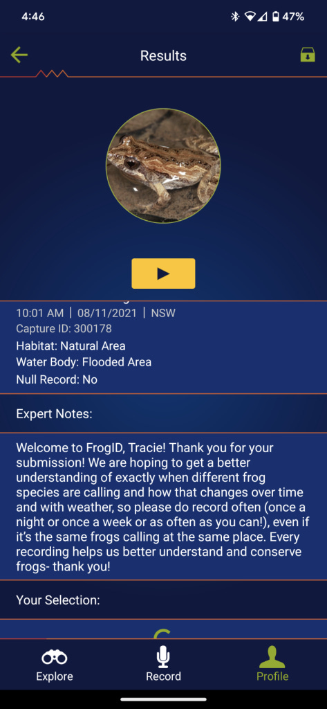 frog id results frog id results