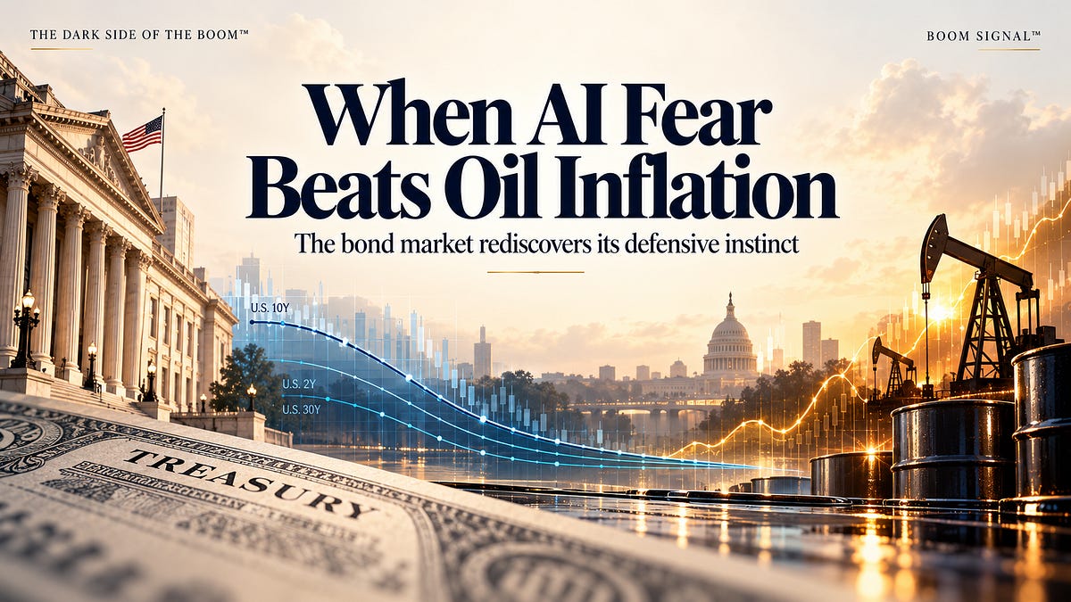 When AI Fear Beats Oil Inflation: The Bond Market Finds Its Defensive Instinct
