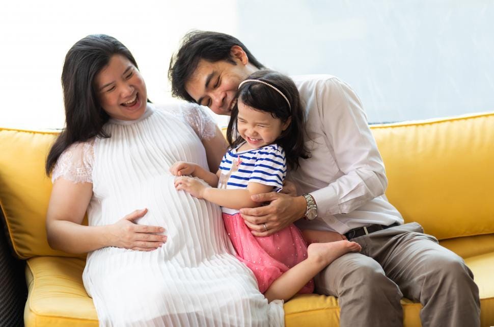 Free Stock Photo of Pregnant woman with her family | Download Free Images  and Free Illustrations