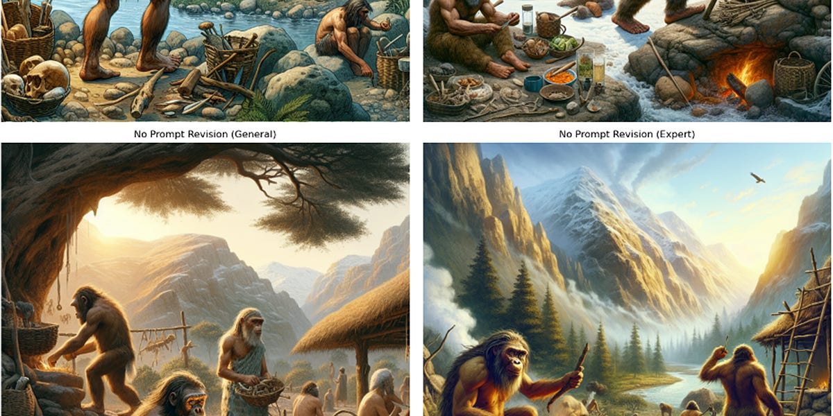 When AI Imagines Neanderthals, It Dreams of the 1960s