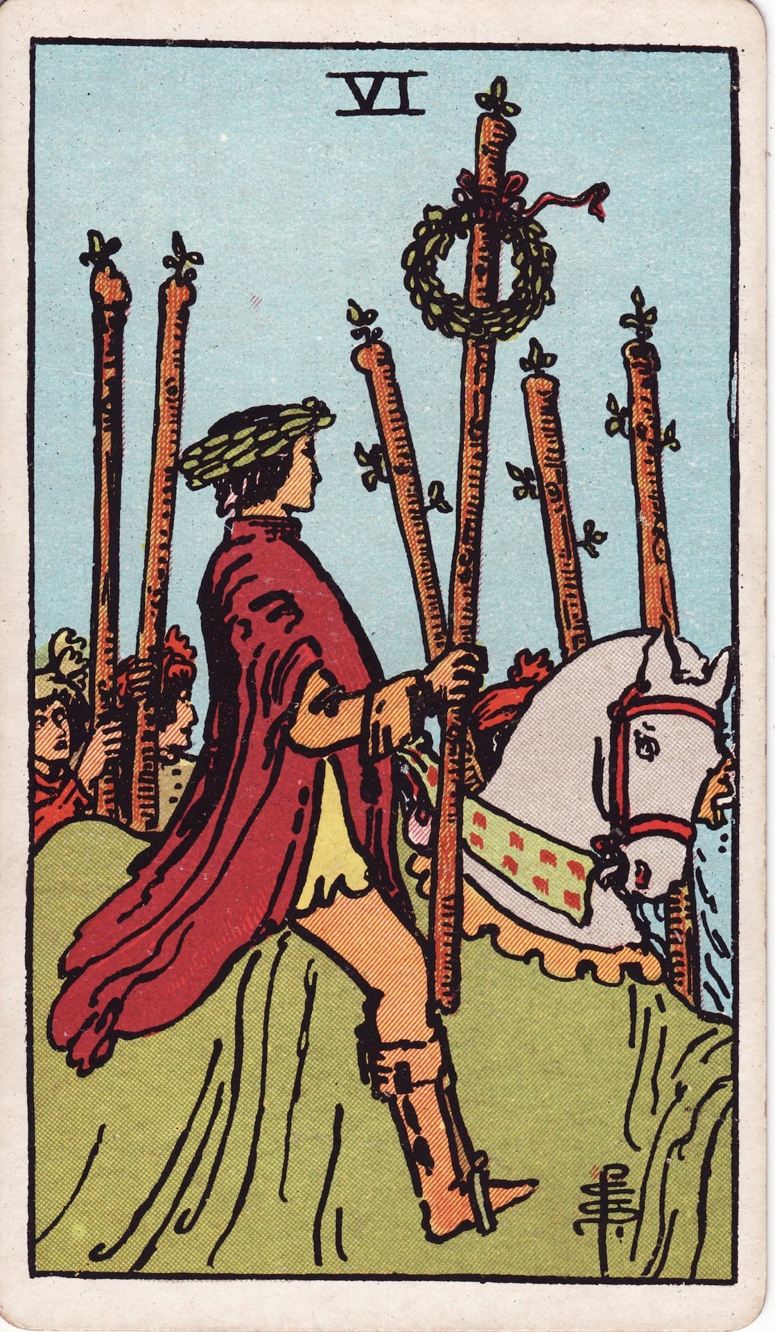 Six of Wands - Wikipedia