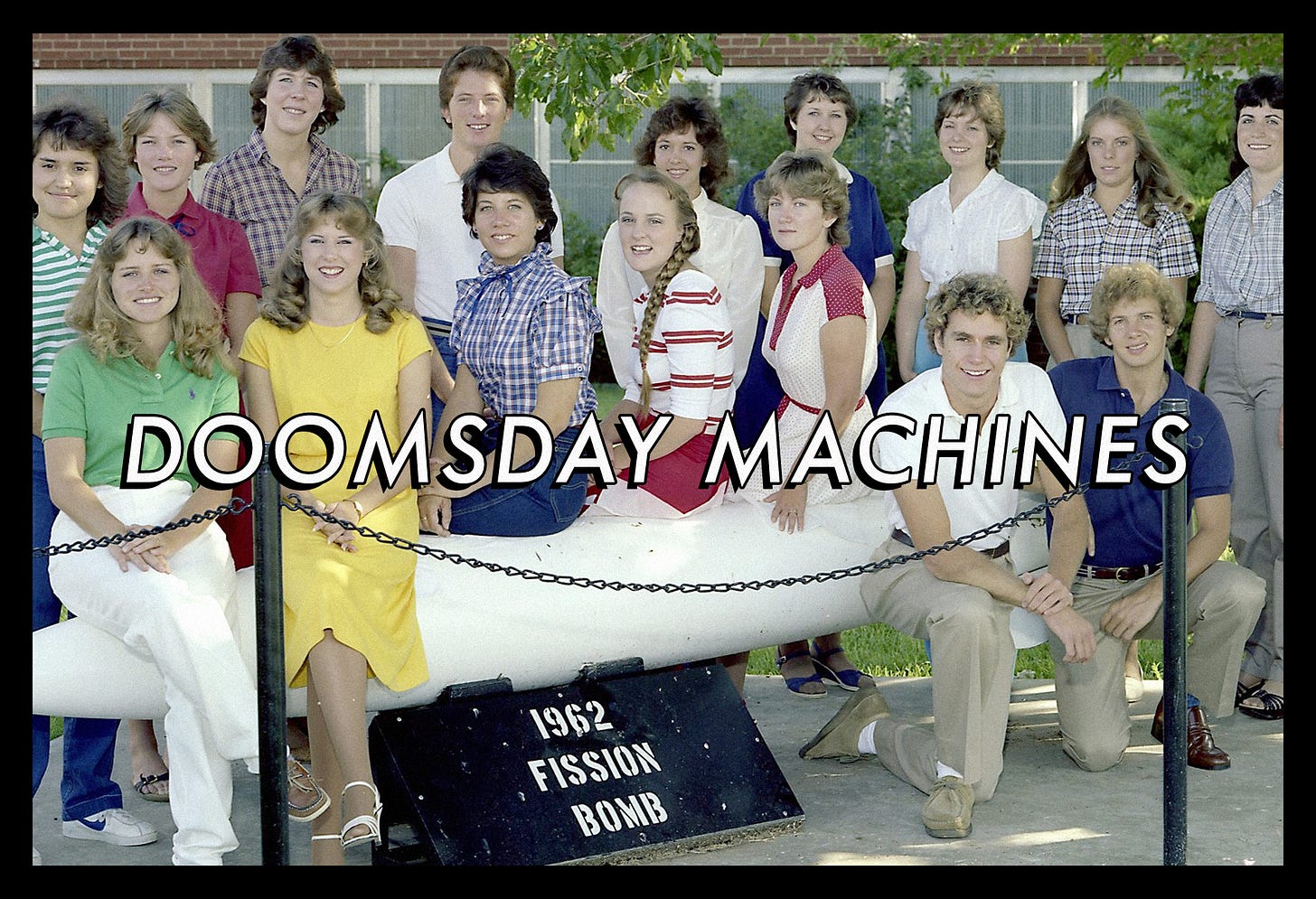 Photo is of summer hires from July 1982 at the Pantex nuclear weapons assembly plant.