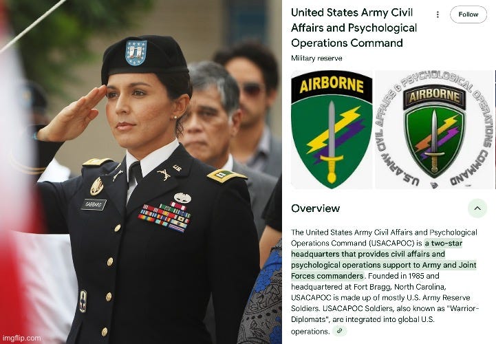 Tulsi Is an Information Warfare Soldier
