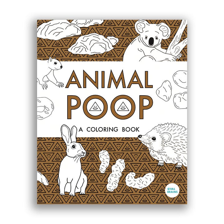 Animal Poop: A Coloring Book and Poop: A Coloring Book