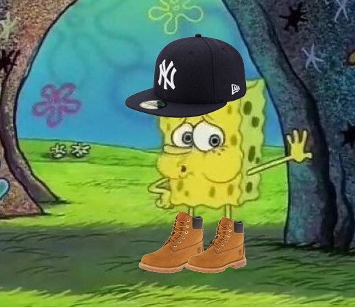 Timbs and yankee hat hotsell