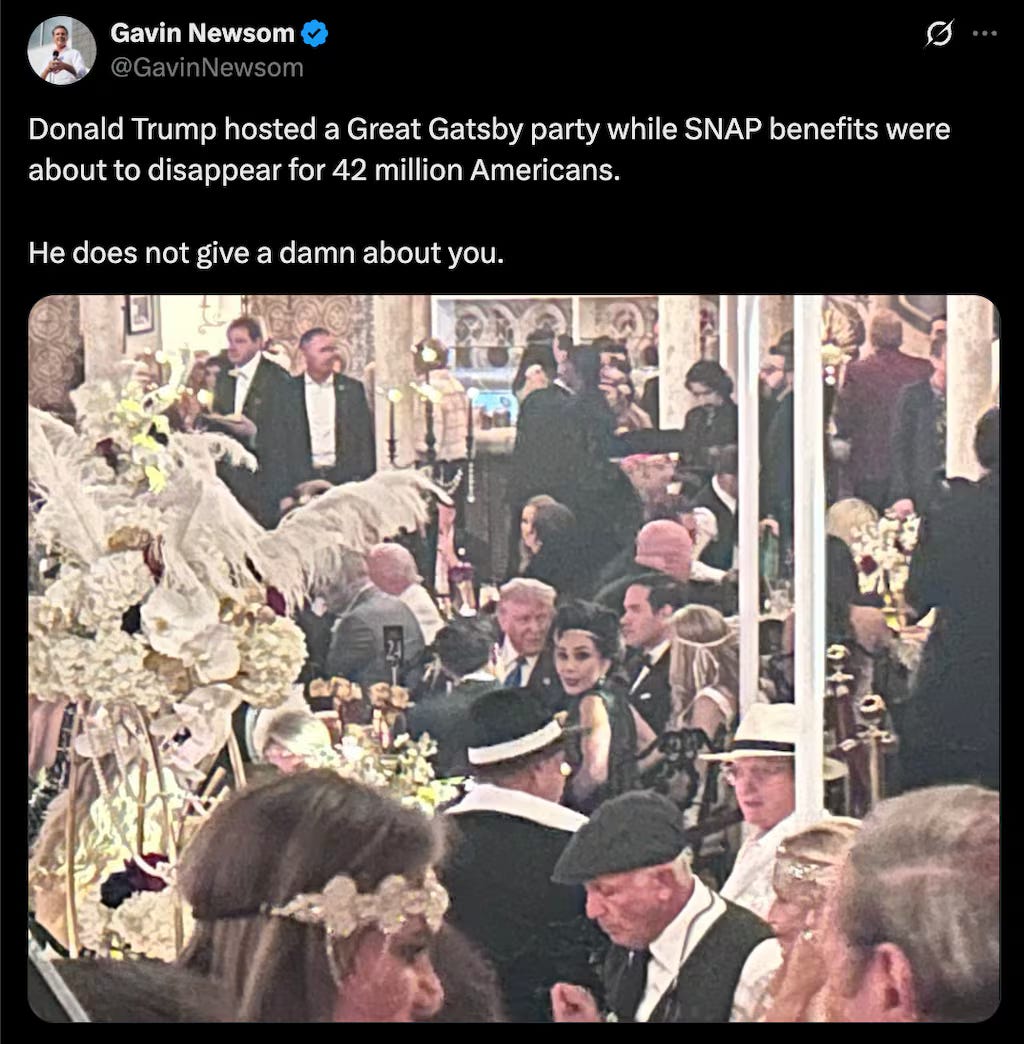 Newsom's tweet.