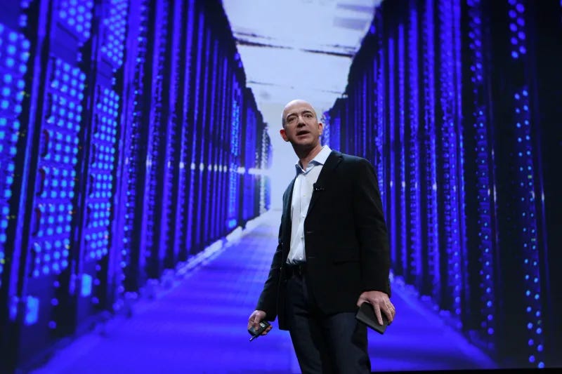 Amazon's Jeff Bezos in New York, September 2011
