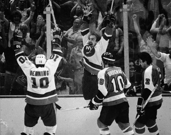 Working Art Print featuring the photograph Nystrom Celebrates Winning Goal At by B Bennett