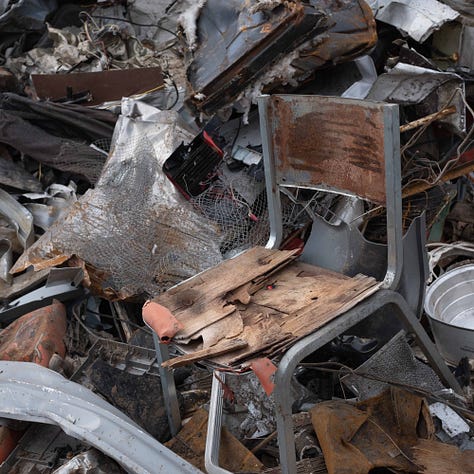 scrapped metal
