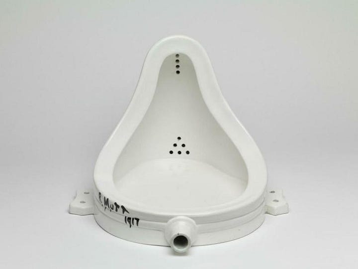 Ben Vautier (Total Art Matchbox, 1965, Fluxus) | Hugo Ball – Karawane (1916, Dada) | Wim T. Schippers - Going to the dogs (play with dogs as actors, 1986) | Marcel Duchamp - Fountain (1917, Dada)