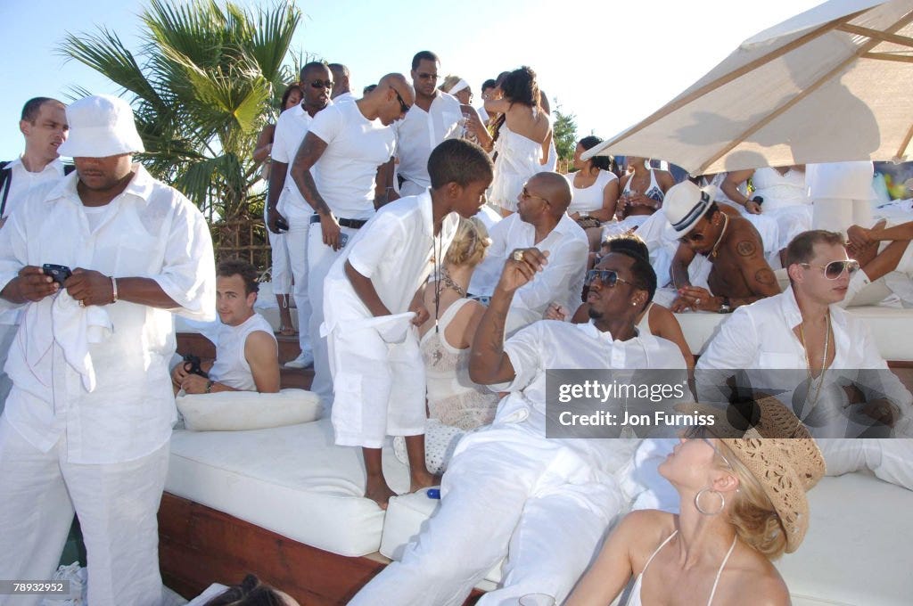 Sean "Diddy" Combs White Party - Inside