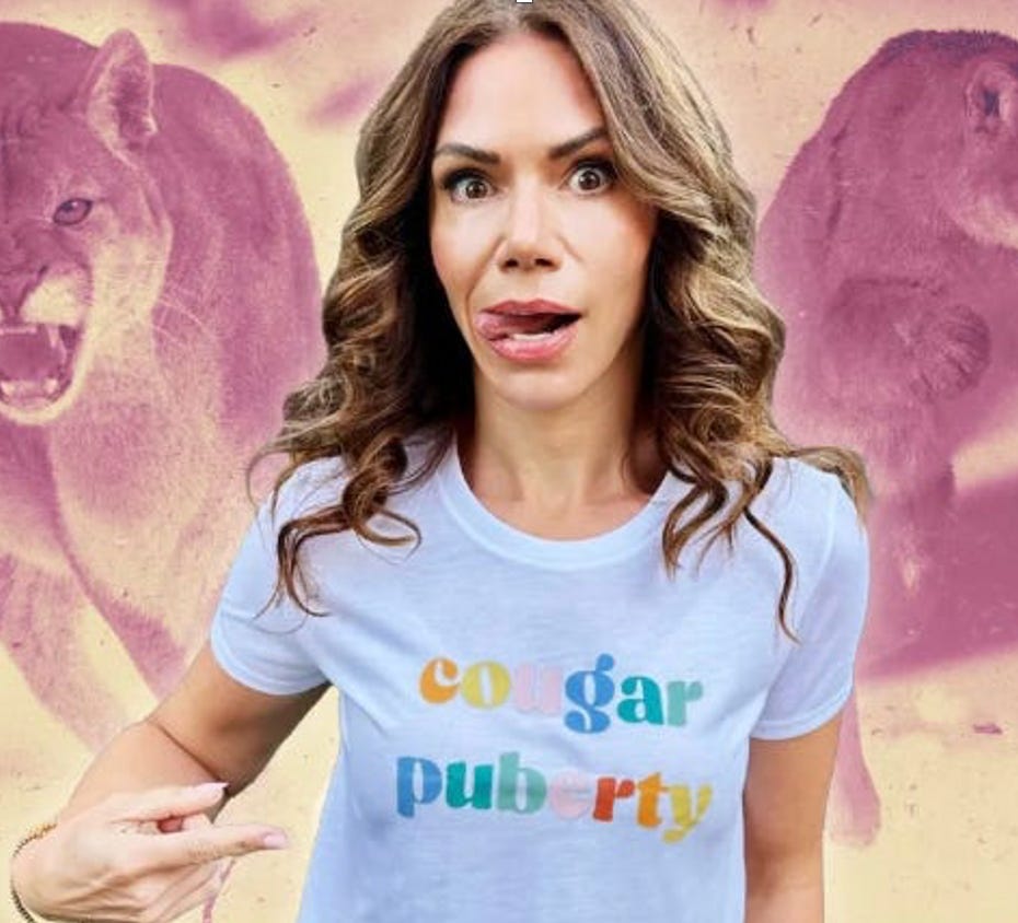 Kristina Kuzmic (pictured) and her pal Amy Pickard are the brilliant ladies who came up with “Cougar Puberty” concept (photo by Jack Forbes / New York Post) Kristina Kuzmic (pictured) and her pal Amy Pickard are the brilliant ladies who came up with “Cougar Puberty” concept (photo by Jack Forbes / New York Post)