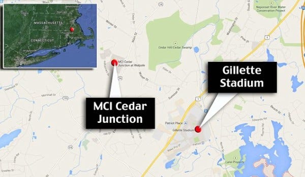 aaron hernandez prison close to gillette nfl stadium 2015 aaron hernandez prison close to gillette nfl stadium 2015