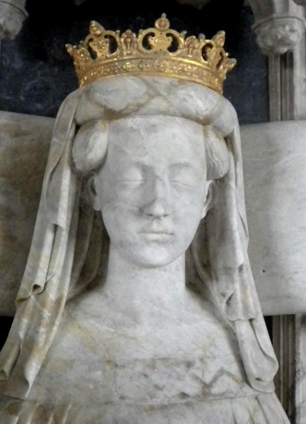 Queen Margrethe, taken from https://en.wikipedia.org/wiki/Margaret_I_of_Denmark#/media/File:Margaret_of_Denmark,_Norway_&_Sweden_(1389)_effigy_2010_(2).jpg