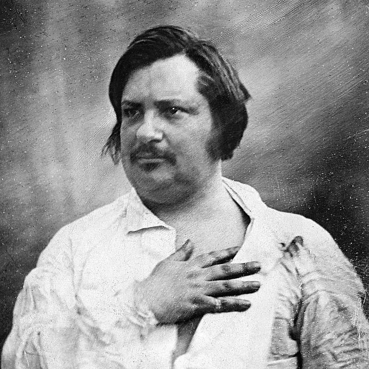 “But where else would I place my hand?” Dickens and Balzac.