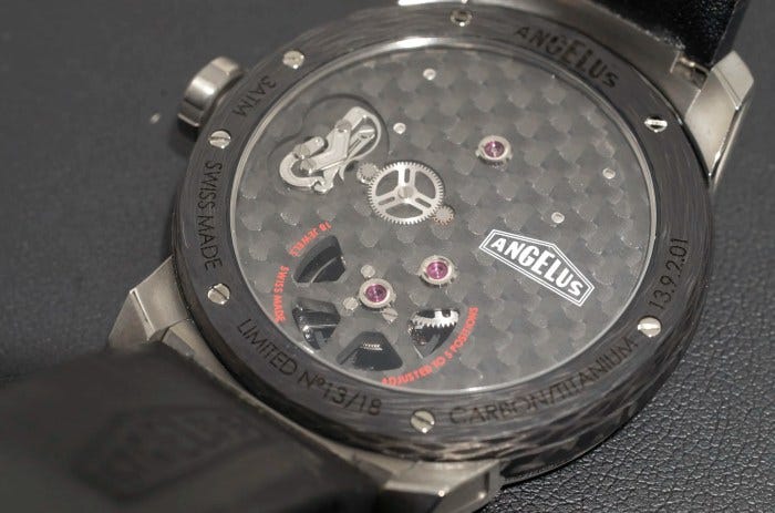 Angelus U22 Tourbillon Caseback Angelus U22 Tourbillon Caseback