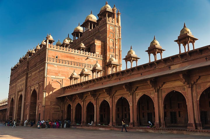 Views of Fatehpur Sikri. You can see the internal view of the Buland Darwaza