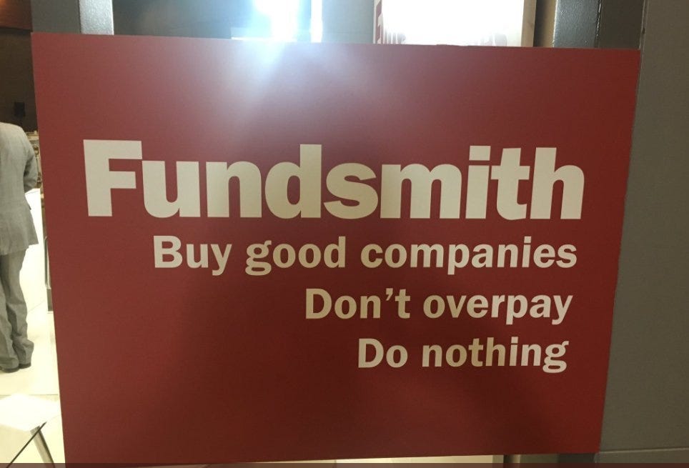 Terry Smith is the best quality investor I know. 1. Buy good companies 2.  Don't overpay 3. Do Nothing Download all his shareholder letters mapped in  1 PDF for free: