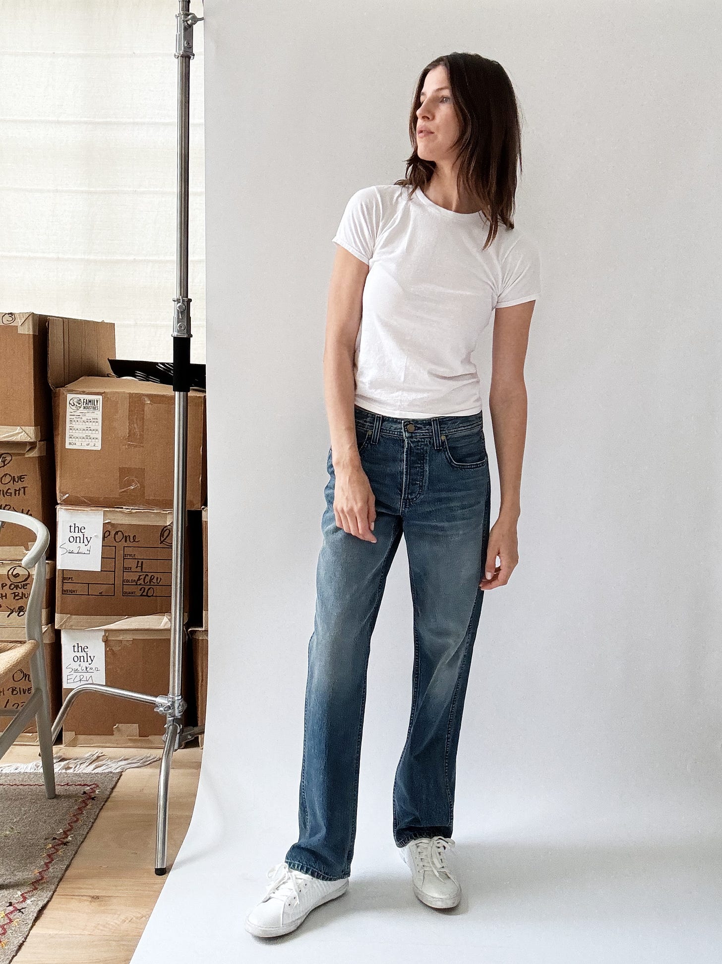 The Only Jane Georgia jean with a white t-shirt