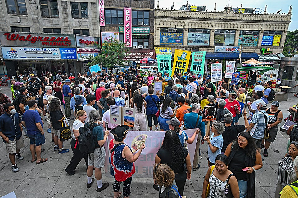 Queens residents rally as ICE enforcement surge across the borough: 'The  people will continue to fight back' – QNS