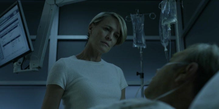 house of cards claire with frank at hospital house of cards claire with frank at hospital