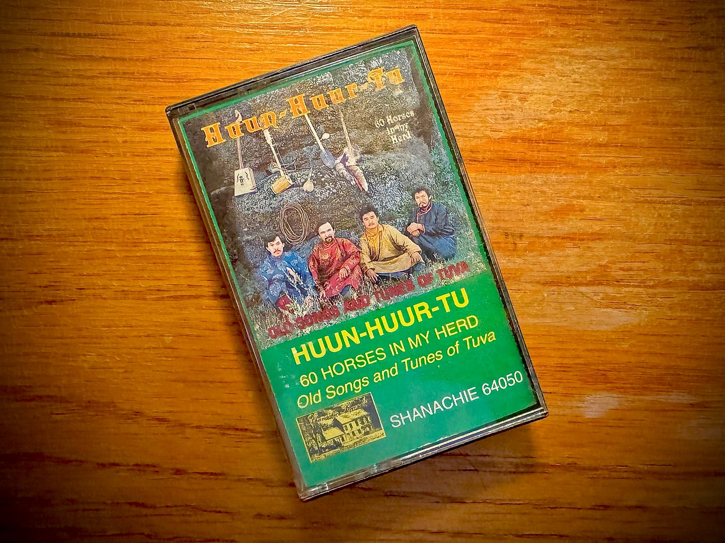 Cassette tape of "60 Horses in my Herd" by Huun-Huur-Tu
