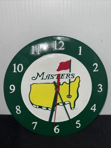 The Masters Golf Tournament Clock Augusta National Golf club ANGC - Picture 1 of 17