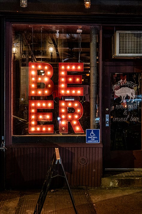 dark scenes of beer in a bar setting