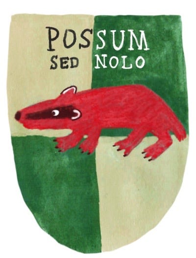 A red badger