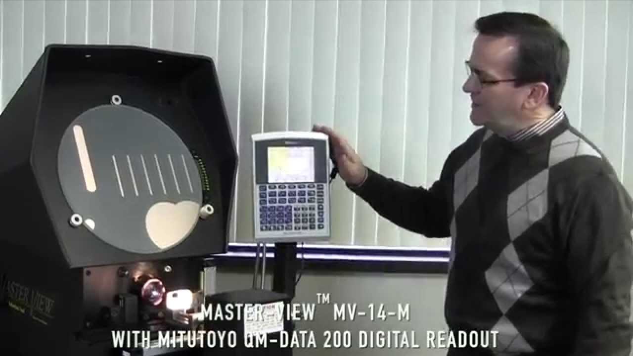 Suburban Tool MV-14-M Optical Comparator Demo - YouTube