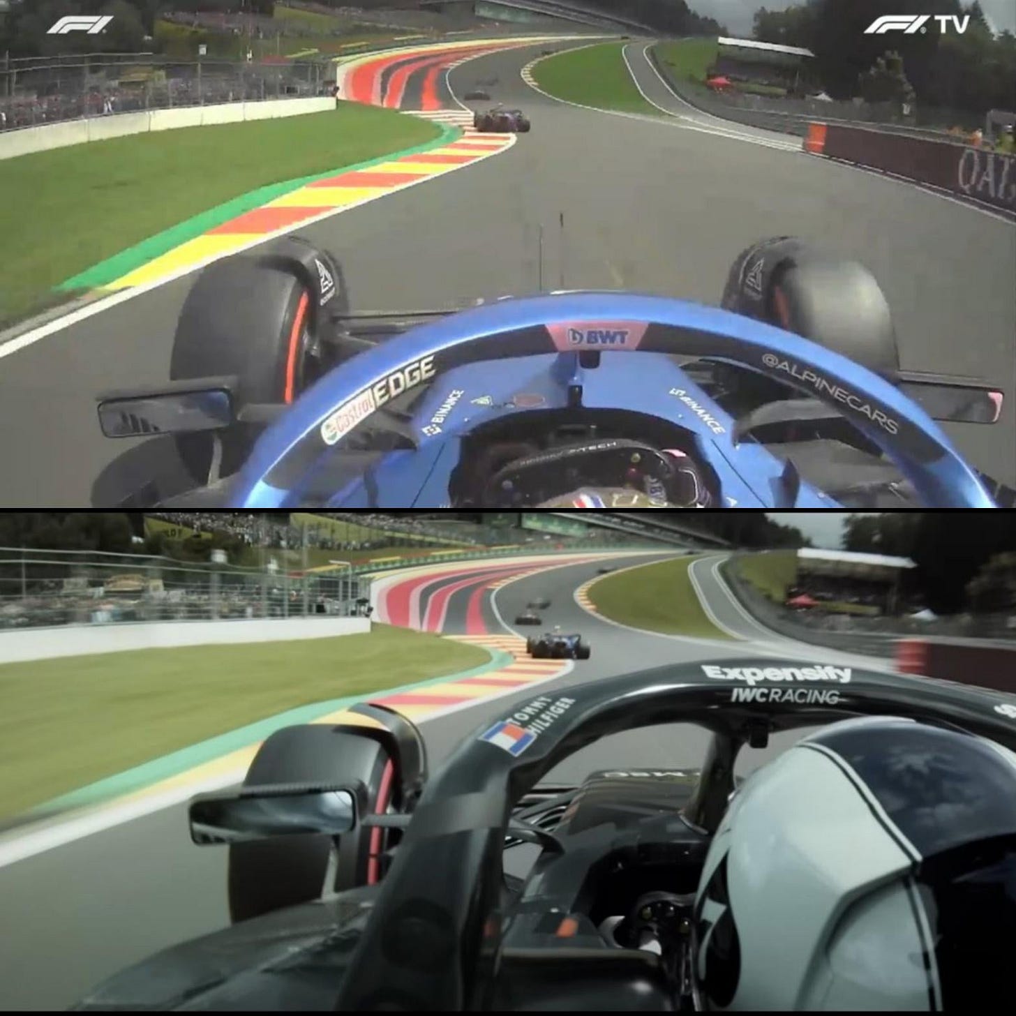 Pierre Gasly's race at Spa in 2023 was used as a film scene for Brad Pitt's F1  movie. The Alpine has been digitally replaced with an Apex F1 car. :  r/formula1