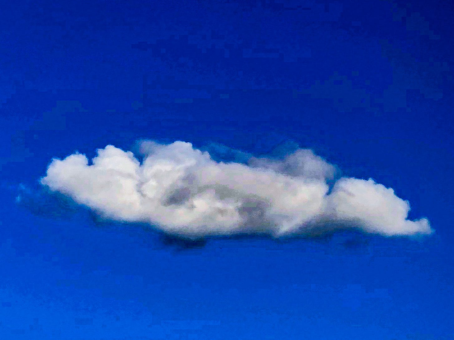 Clear blue sky and cloud