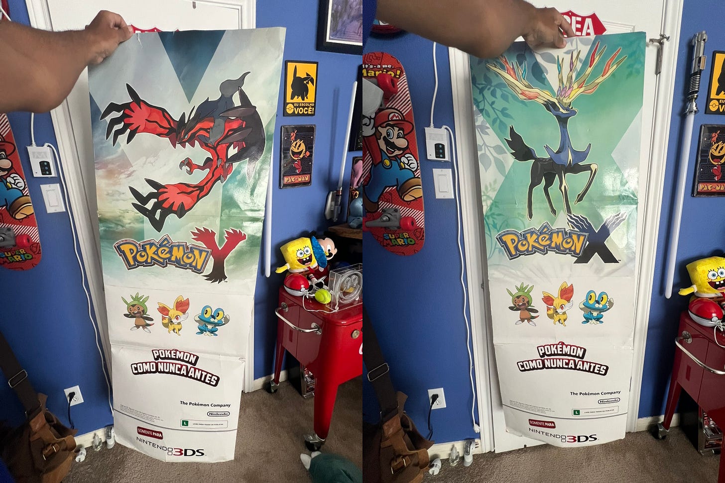 Kel's banner from the Pokémon XY launch event at the Saraiva MegaStore on November 10th, 2013