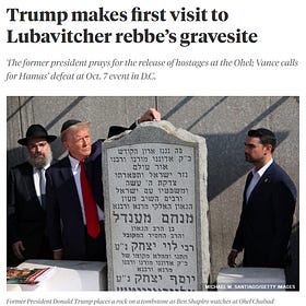 Zion Don visits the grave of crazy Lubavitch rabbi