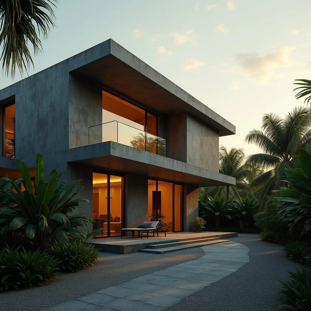 Tropical Concrete House
